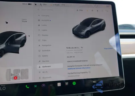 2021 Tesla Model Y из США, поврежденный, VIN 5YJYGDEE6MF209034